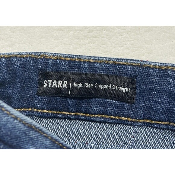 True Religion Starr High-Rise Cropped Straight Women's Buttonfly Jeans Size 28 - Picture 10 of 16